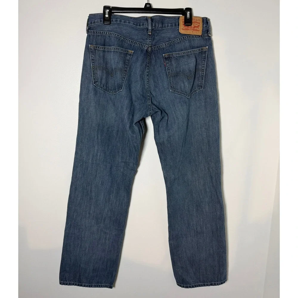 Levis 559 Relaxed Straight Leg Jeans Mens 34x32 Medium Wash Blue Denim